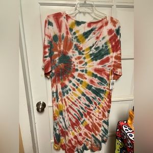 Torrid Multi Tie Dye Supersoft Dress-NWT 3x